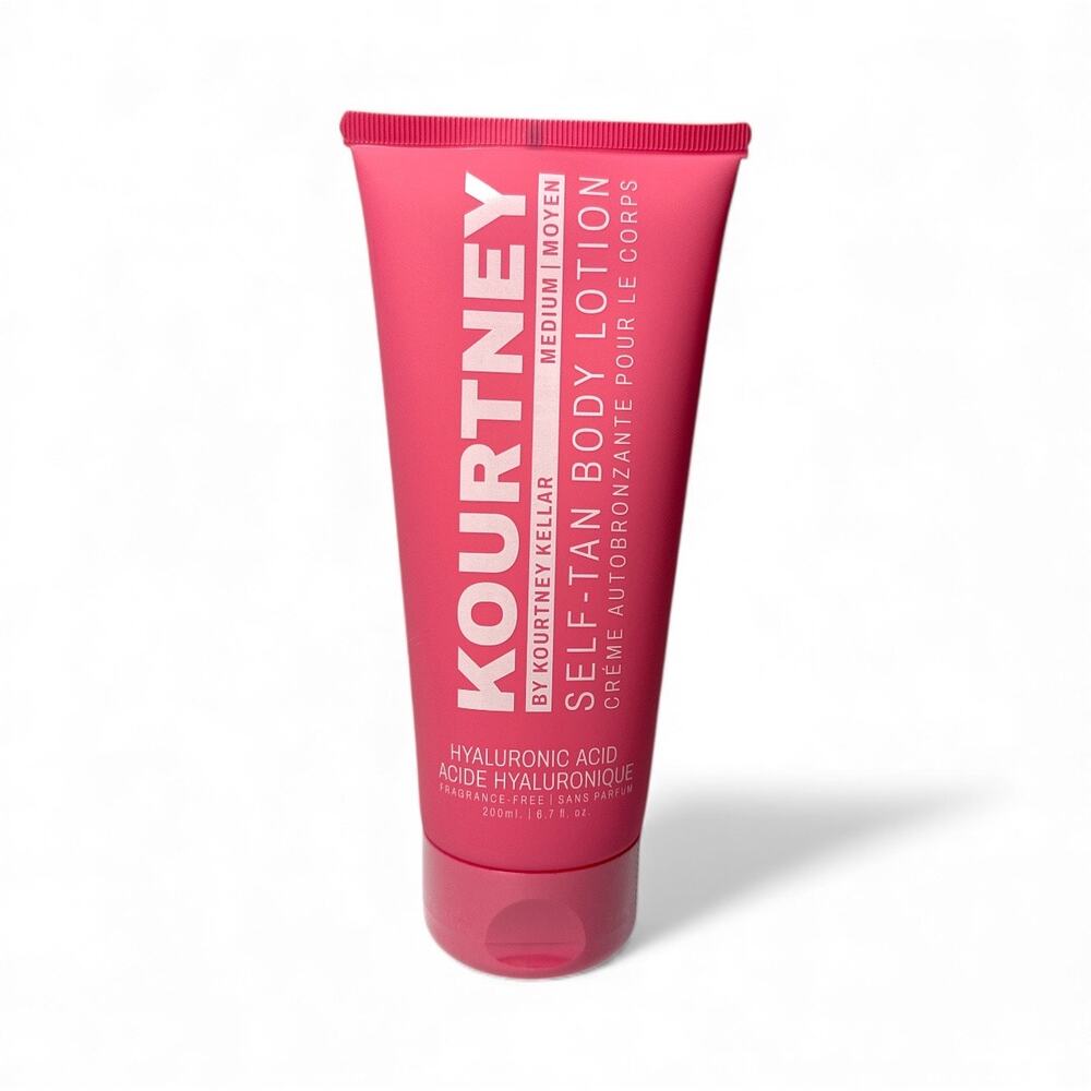 KOURTNEY Self Tanner Body Lotion Medium 200ml Hyaluronic Acid Vegan NWT